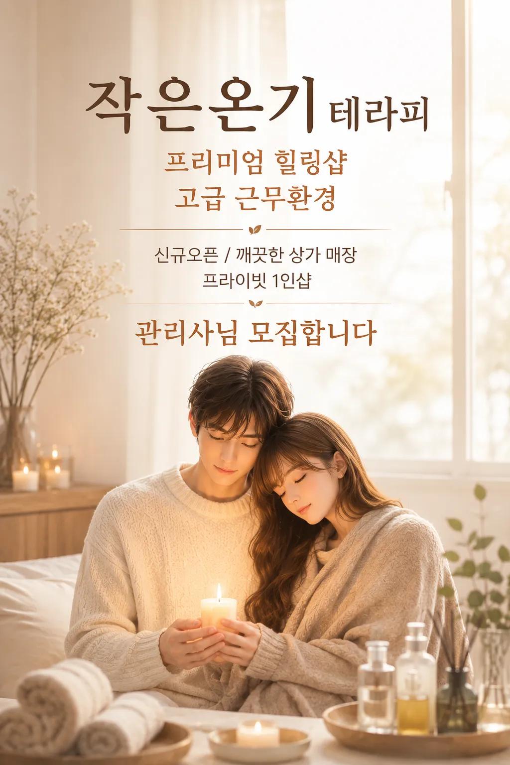 작은온기테라피 구인광고 이미지