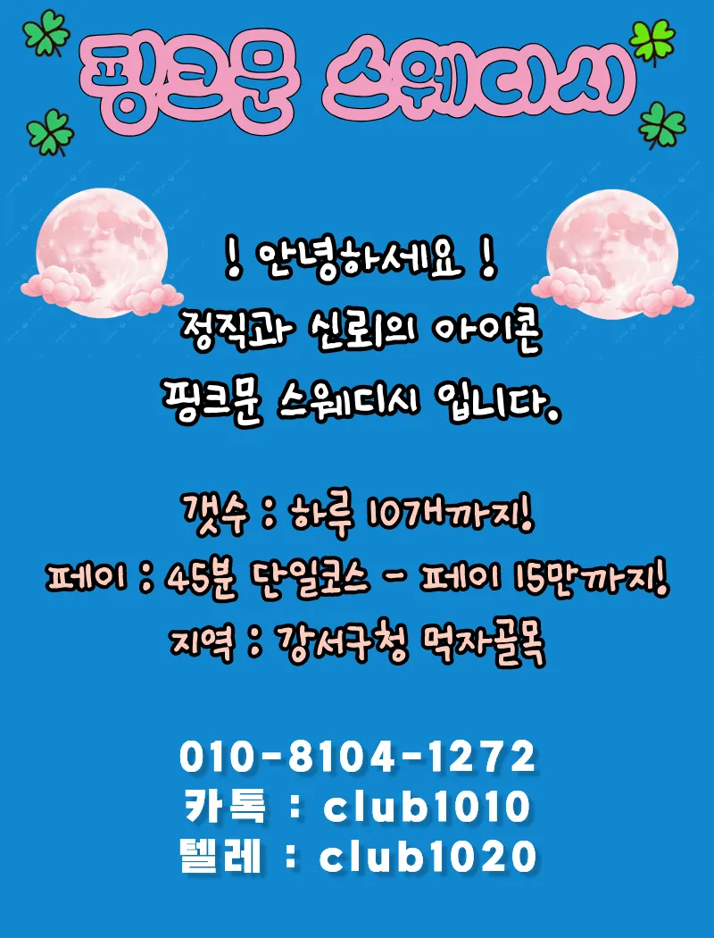 핑크문스웨디시 구인광고 이미지